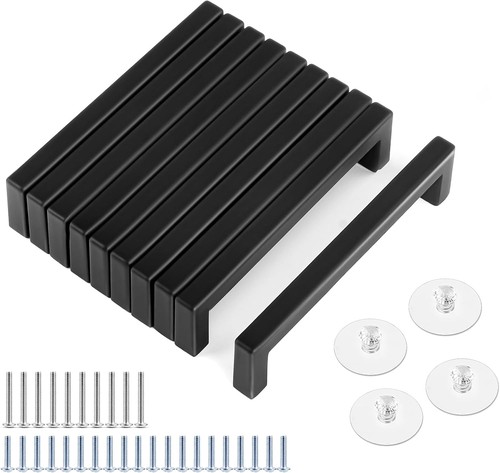 Möbelgriffe schwarz 96mm - schwarz,