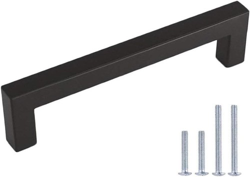 Schrankgriffe 128mm schwarz - 128mm, 10