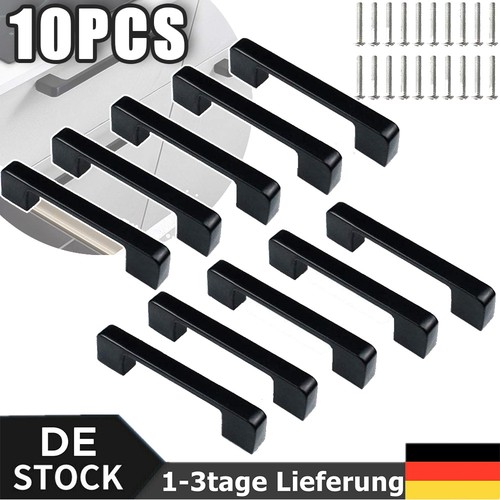 10stk 128mm schwarze griffe - schwarze,