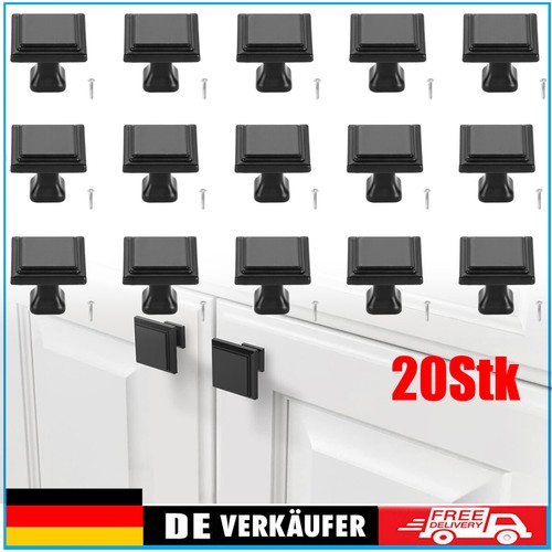 20x schwarz möbelknöpfe - 20x,